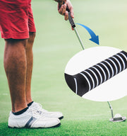 ゴルフグリップ ゴルフ用品 ハンドグリップ 練習器具 グリップ 持ち手 トレーニング ソフト やわらかい 滑りにくい フォーム確認 練習用 ゴルフグッズ ライン入り 補正 握り方 スイング 素振り シンプル スポーツ用品 白 黒