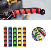 バイク用ブレーキレバーカバー 2個セット 1ペア 1対 左右セット 滑り止め シンプル バイク ブレーキ ハンドル レバー 保護カバー 赤 青 緑