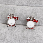 カフスボタン メンズ アクセサリー スーツ パーティ 結婚式 2次会 記念日 フォーマル ギフト プレゼント ドラム 星 リーフ ユニーク カジュアル ファッション雑貨
