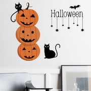 ウォールステッカー ハロウィン クモ かぼちゃ コウモリ 黒猫 Halloween 子供部屋 ドア 壁 窓 シール 部屋飾り 店内飾り DIY 可愛い パーティ イベント インスタ映え 雑貨 インテリア