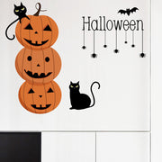 ウォールステッカー ハロウィン クモ かぼちゃ コウモリ 黒猫 Halloween 子供部屋 ドア 壁 窓 シール 部屋飾り 店内飾り DIY 可愛い パーティ イベント インスタ映え 雑貨 インテリア