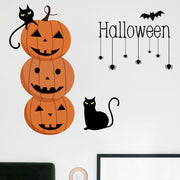 ウォールステッカー ハロウィン クモ かぼちゃ コウモリ 黒猫 Halloween 子供部屋 ドア 壁 窓 シール 部屋飾り 店内飾り DIY 可愛い パーティ イベント インスタ映え 雑貨 インテリア