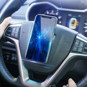 車用スマホホルダー カー用品 車内 ケータイホルダー ダッシュボード 丸型 四角形 クリアカラー 充電コード 巻き 持ち運び コンパクト