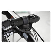 自転車ライトホルダー ヘッドライトホルダー 自転車用懐中電灯ホルダー 自転車アクセサリー 自転車 固定 アウトドア ブラック