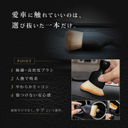 車内掃除用ブラシ ケースカバー付き 車用ブラシ 隙間ブラシ クリーニングブラシ 掃除ブラシ ディティールブラシ 刷毛 ほこり取り ホコリ エアコン 吹き出し口 ダッシュボード カー用品 室内 内部 清掃 コンパクト そうじ 便利グッズ
