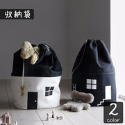 収納袋 巾着袋 ストレージ ぬいぐるみ おもちゃ 折りたたみ お片付け 整理 大容量 帆布 子供 子供部屋