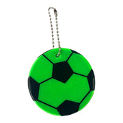 反射キーホルダー 同色3個セット リフレクター キーリング チャーム 光る 夜間 サッカー ボール 交通安全 安全グッズ 通学 通勤 塾 習い事 散歩 子供 大人
