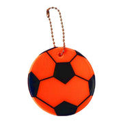 反射キーホルダー 同色3個セット リフレクター キーリング チャーム 光る 夜間 サッカー ボール 交通安全 安全グッズ 通学 通勤 塾 習い事 散歩 子供 大人