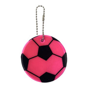 反射キーホルダー 同色3個セット リフレクター キーリング チャーム 光る 夜間 サッカー ボール 交通安全 安全グッズ 通学 通勤 塾 習い事 散歩 子供 大人