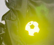 反射キーホルダー 同色3個セット リフレクター キーリング チャーム 光る 夜間 サッカー ボール 交通安全 安全グッズ 通学 通勤 塾 習い事 散歩 子供 大人