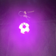 反射キーホルダー 同色3個セット リフレクター キーリング チャーム 光る 夜間 サッカー ボール 交通安全 安全グッズ 通学 通勤 塾 習い事 散歩 子供 大人