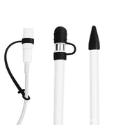 Apple Pencil用キャップカバー 3点セット 紛失防止 ペン先 キャップ 充電アダプター用 保護カバー 防塵 アップルペンシル用