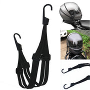 バイク用荷物固定ベルト 荷台用 ロープ ゴムバンド フック付き ヘルメット 荷物 固定 荷締め カーゴネット ゴムひも 伸縮性 自転車 二輪車 原付