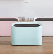 ゴミ箱 ダストボックス 卓上 机上 デスク 円筒形 円形 円型 ミニサイズ 小さめ 小型 コンパクト 無地 単色 シンプル 便利