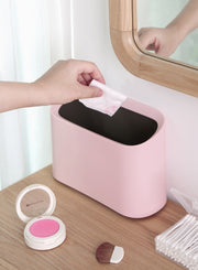 ゴミ箱 ダストボックス 卓上 机上 デスク 円筒形 円形 円型 ミニサイズ 小さめ 小型 コンパクト 無地 単色 シンプル 便利