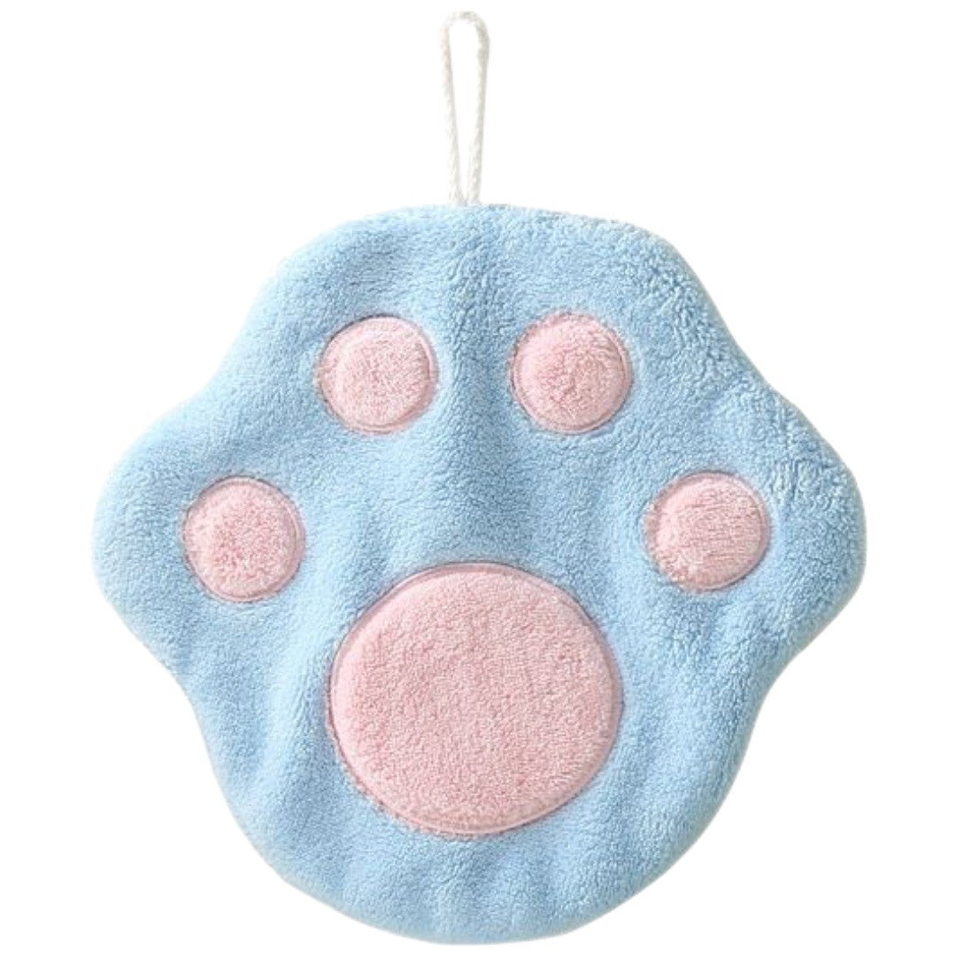 ループ付きタオル ハンドタオル ミニタオル ハンドタオル ネコ 猫 肉球 かわいい おしゃれ キッチン用品 日用雑貨 吸水