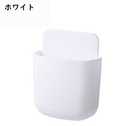 ウォールラック リモコンラック リモコンケース スマホホルダー 壁掛け収納 ウォールケース ウォールポケット リモコンスタンド 壁面収納 整理整頓 ケーブル穴 小物入れ シンプル 単色