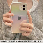 iPhoneケース iPhoneカバー アイフォン オーロラカラー クリア 透明 TPU スマホカバー スマホケース カバー ケース 保護 傷防止 おしゃれ