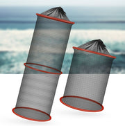 スカリ 魚保護ネット 釣り網 魚釣り フィッシング 網かご ビク 魚籠 折り畳み 吊り下げ メッシュ 釣り 保護ネット フィッシュガード アウトドア 丈夫 頑丈