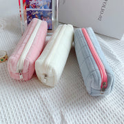 ペンケース 筆箱 筆入れ ふでばこ 軽量 小物入れ ポーチ 筆記用具 小物収納 ファスナー 軽い 持ち歩き ふわもこ かわいい カラバリ豊富