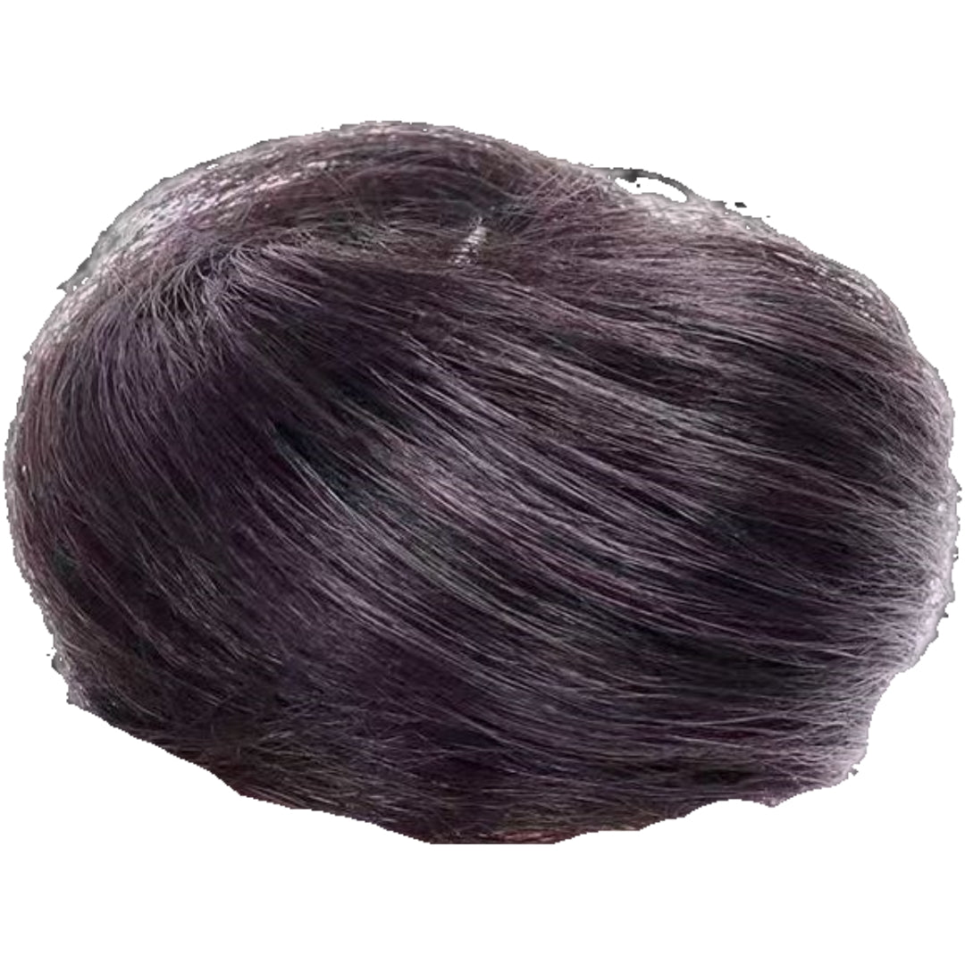 ポイントウィッグ 部分ウィッグ お団子ウィッグ ヘアゴム ヘアアクセサリー つけ毛 ブラウンブラック バリエーション画像