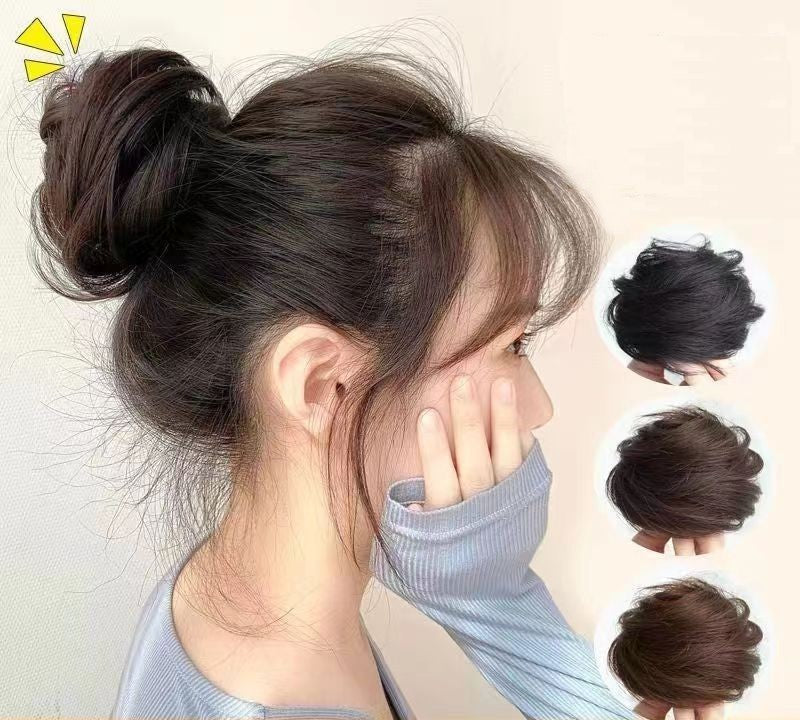 ポイントウィッグ 部分ウィッグ お団子ウィッグ ヘアゴム ヘアアクセサリー つけ毛 商品画像3
