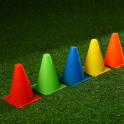 マーカーコーン カラーコーン 単品 1本 18cm 三角コーン ミニサイズ サッカー フットサル バスケット 陸上 ドリブル トレーニング 練習 ポイント 目印 スポーツ 運動