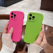 スマホカバー スマホケース iPhone用カバー iPhone用ケース レディース 女性 メンズ 男性 ユニセックス 男女兼用 お揃い ペアルック スマホアクセサリー スマホ関連雑貨 スマホ周辺雑貨 波形 ウェーブ 無地 ピンク ブラック ホワイト シンプル カジュアル ポップ かわいい キュート おしゃれ