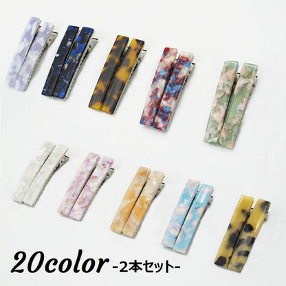 ヘアクリップ 同色2本セット 髪留め レディース 女性用 ヘアアクセサリー 商品画像