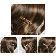 ヘアクリップ 同色2本セット 髪留め レディース 女性用 ヘアアクセサリー くちばしクリップ ヘアピン 細長 シンプル マーブル べっ甲調 琥珀調 ヘアアレンジ 上品 清楚 エレガント おしゃれ かわいい