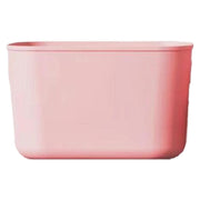 収納バスケット 収納ケース 小物入れ 長方形 ホワイト イエロー ピンク プラスチック製 蓋なし かご 持ち手付き おもちゃ箱 シンプル