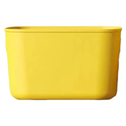 収納バスケット 収納ケース 小物入れ 長方形 ホワイト イエロー ピンク プラスチック製 蓋なし かご 持ち手付き おもちゃ箱 シンプル