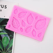 シリコンモールド 抜き型 葉 リーフ 薔薇 楓 レジン 樹脂 粘土 手作り ハンドメイド DIY 石鹸 キャンドル アロマストーン