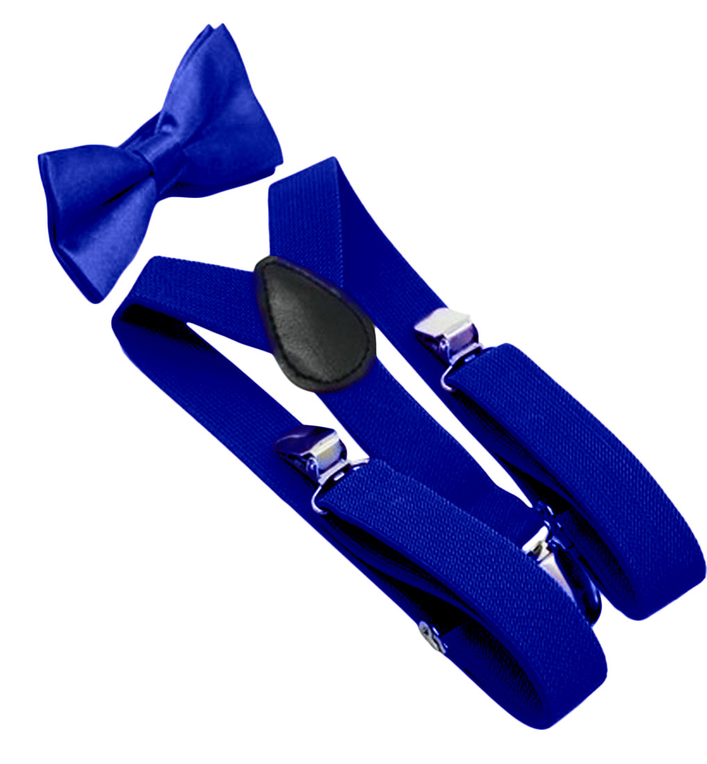 サスペンダー 蝶ネクタイ セット キッズ 子ども 子供 ロイヤルブルー バリエーション画像