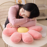 フロアクッション シートクッション 花 フラワー 直径50cm 座布団 抱き枕 背もたれ 背当て 椅子用 厚手 インテリア 可愛い