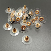 ピアスキャッチ 10個セット アクセサリーパーツ パーツ DIY ハンドメイド 手作り ピアス 金具 材料 円盤 ゴールド シルバー 予備 ストック