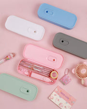 箱型ペンケース 筆箱 筆入れ 小物入れ 文具 文房具収納 大容量 軽量 多機能 防水 仕切り 無地 学生 男子 女子 子供 大人