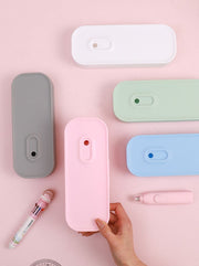 箱型ペンケース 筆箱 筆入れ 小物入れ 文具 文房具収納 大容量 軽量 多機能 防水 仕切り 無地 学生 男子 女子 子供 大人