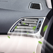 ルーバーモール 3本セット カー用品 内装パーツ インテリアパネル エアコン 吹き出し口 ラインストーン キラキラ ラメ メタリック カラフル おしゃれ デコレーション ドレスアップ 自動車用 車内装飾
