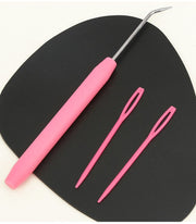 かぎ針 レース針 とじ針 2点セット 手芸用品 編み物道具 ハンドメイド レース編み 手編み 手作り クラフト DIY 毛糸 ニット 便利 セット キット カラバリ豊富