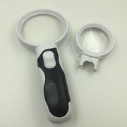 ルーペ 拡大鏡 虫眼鏡 LEDライト付き 5倍 10倍 ミニルーペ 小型 手持ちルーペ コンパクト 携帯 持ち運び 電池式 敬老の日 母の日 父の日 便利グッズ 読書 便利グッズ 白 黒