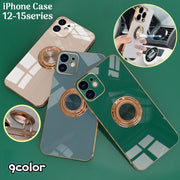 iPhoneケース スマホカバー リング付きスタンド機能 マグネット車載ホルダー対応 耐衝撃 落下防止 背面 カメラ保護 傷防止