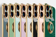 iPhoneケース スマホカバー リング付きスタンド機能 マグネット車載ホルダー対応 耐衝撃 落下防止 背面 カメラ保護 傷防止