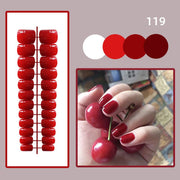 ネイルチップ つけ爪 24枚セット 12サイズ 手の爪 レディース 女性 ネイルアート セルフネイル ハンド 両手 おしゃれ 可愛い 大人女子 単色 シンプル ネイルグッズ