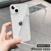 iPhoneケース カバー スマートフォンケース スマホケース スマホカバー 携帯カバー クリア 透明 背面保護 傷防止 耐衝撃 無地 シンプル おしゃれ 可愛い
