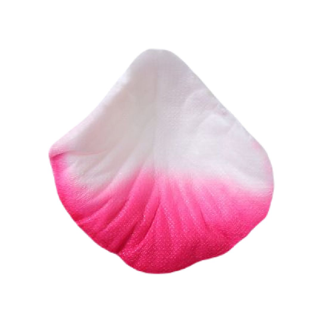 フラワーシャワー 造花 花びら 100枚 バラ ローズ パープルレッド×ホワイト バリエーション画像