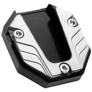 バイク用 サイドスタンド プレート バイク用品 外装パーツ 合金 ドレスアップ パーツ ブラック シルバー レッド ワイド サポートプレート キックスタンド 延長 パッド ブラケット 滑り止め