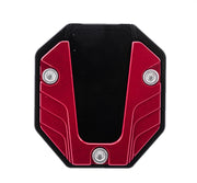 バイク用 サイドスタンド プレート バイク用品 外装パーツ 合金 ドレスアップ パーツ ブラック シルバー レッド ワイド サポートプレート キックスタンド 延長 パッド ブラケット 滑り止め