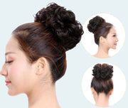 ポイントウィッグ ゴムウィッグ お団子ウィッグ ヘアゴム ウィッグゴム 部分ウィッグ レディース 女性 婦人用 付け毛 髪ゴム ヘアアクセサリー まとめ髪 簡単 お手軽 ボリュームアップ かわいい おしゃれ ヘアアレンジ イメージチェンジ