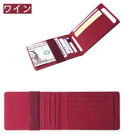 カードケース クレジットカードケース カードホルダー マネークリップ ミニ財布 二つ折り スリム スマート 財布 お札入れ カード入れ フェイクレザー レザー調 レディース メンズ ウォレット 整理整頓 シンプル おしゃれ 大人 男性 女性 バイカラー 差し色